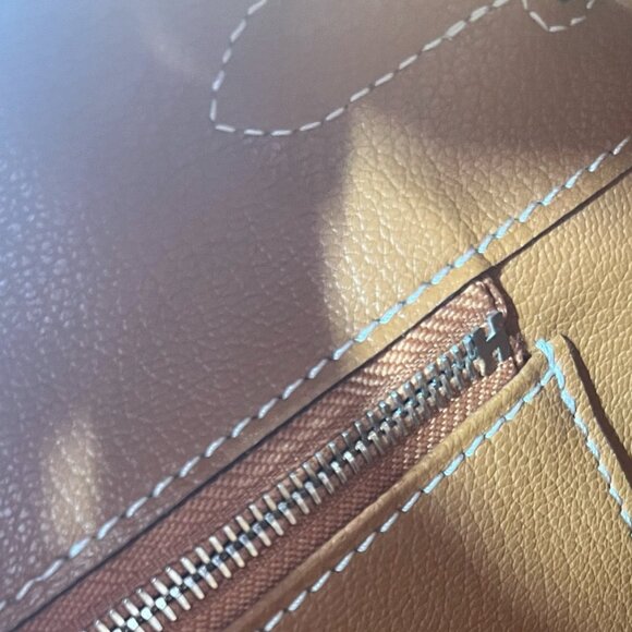 Wirkin Designer Inspired Gold Togo Leather 30 CM Bag - Picture 9 of 11